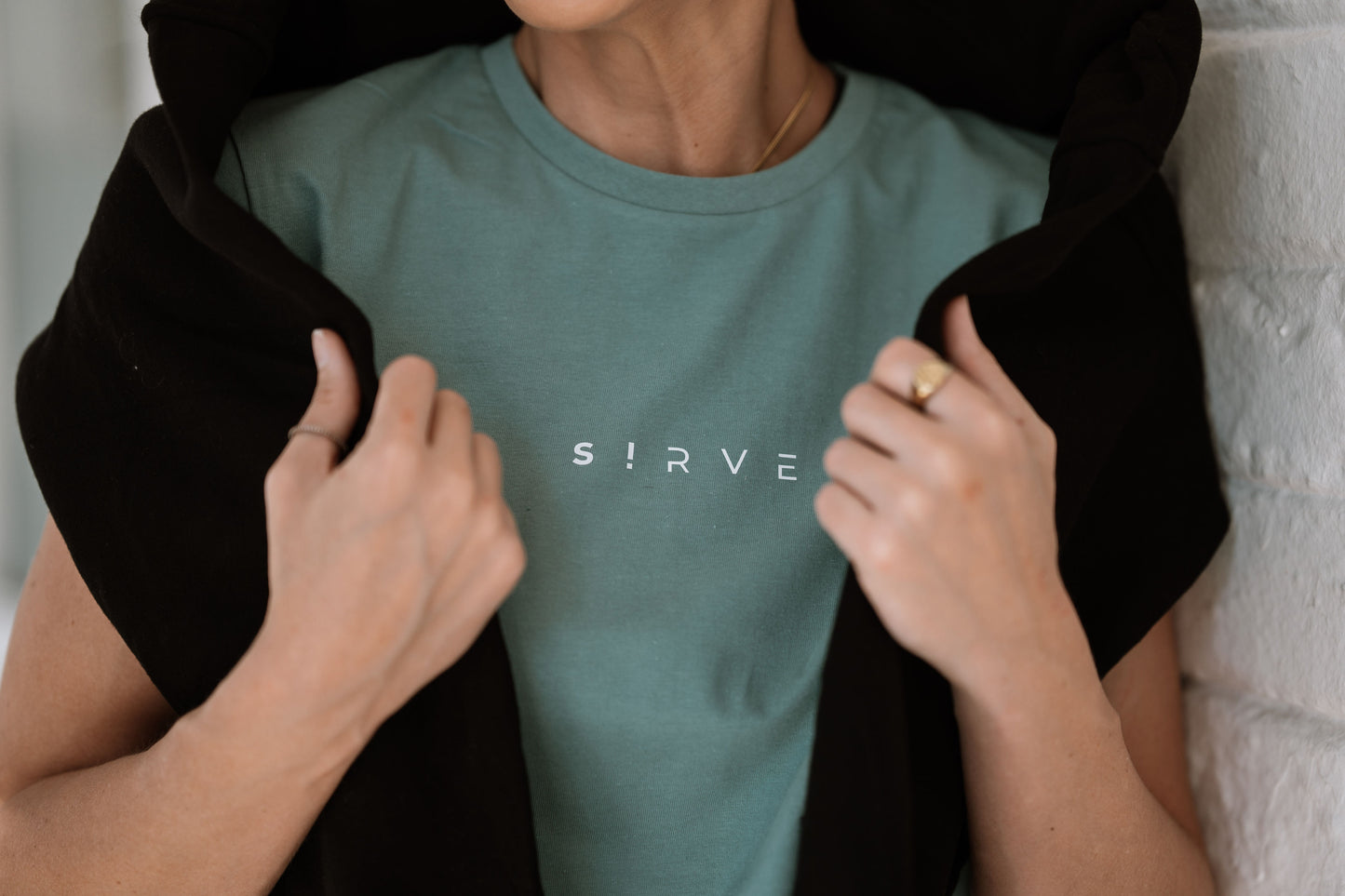 Classic Tee in Sage (Plain back)