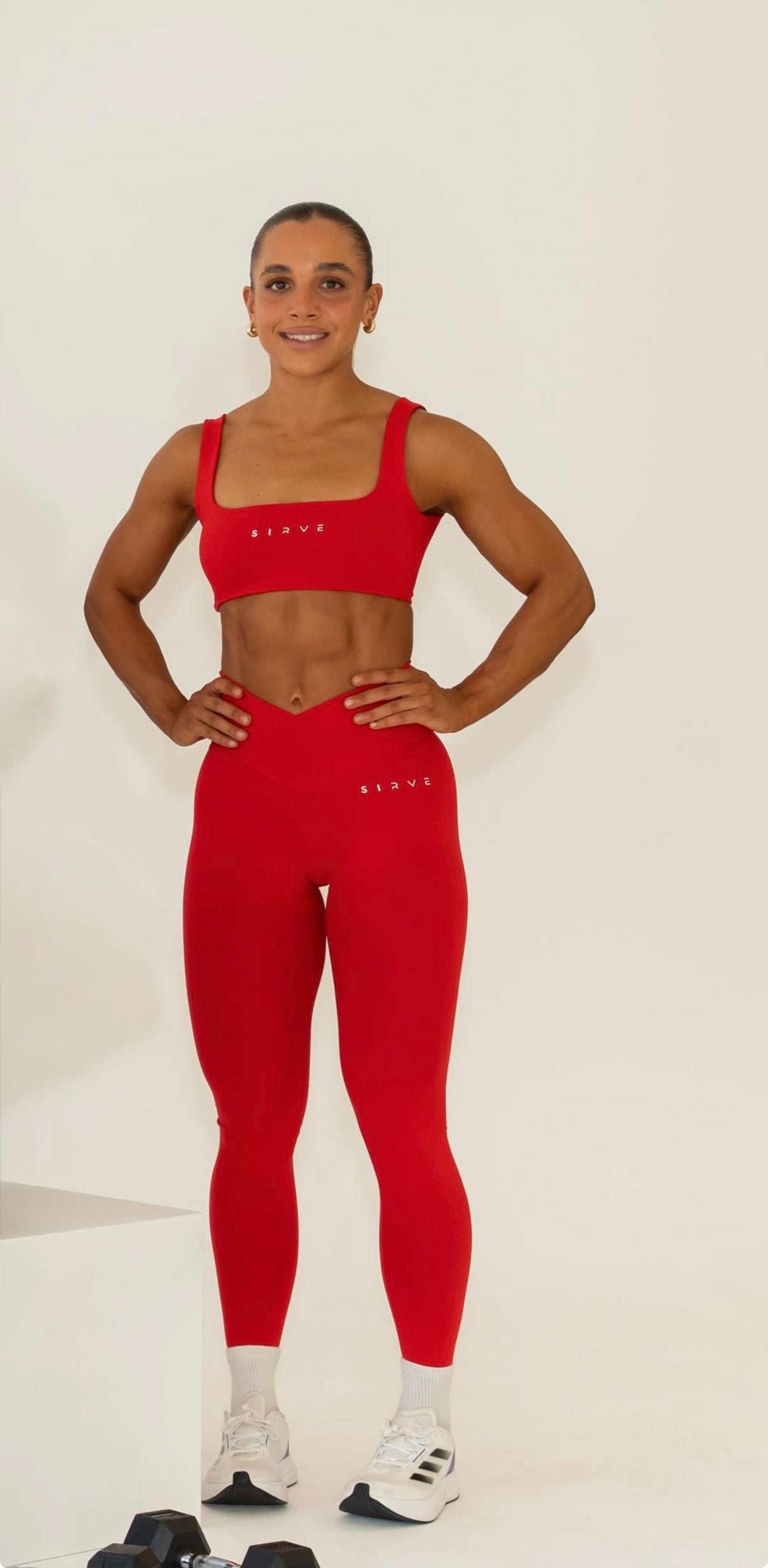 Born to Sirve fusion bra in red