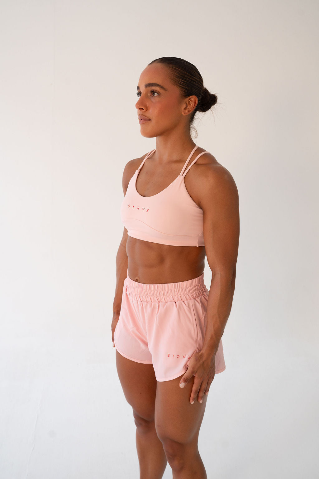 Excel after dark Pro sports bra in pink