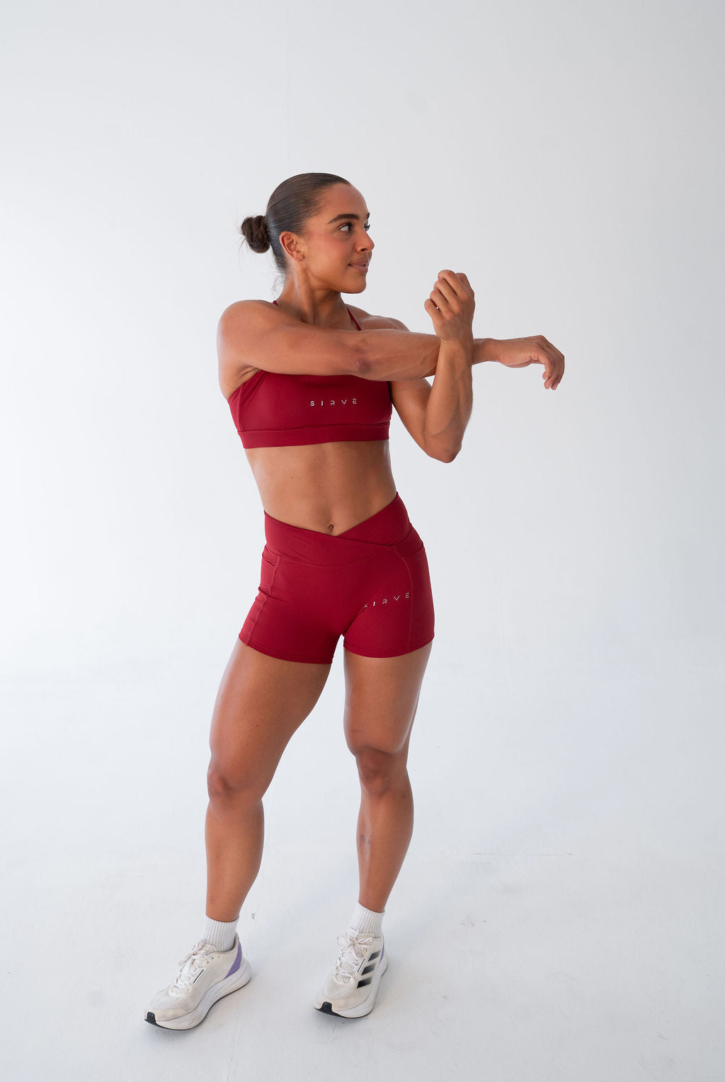 Adelaide Soft Sculpt Sports Bra in red