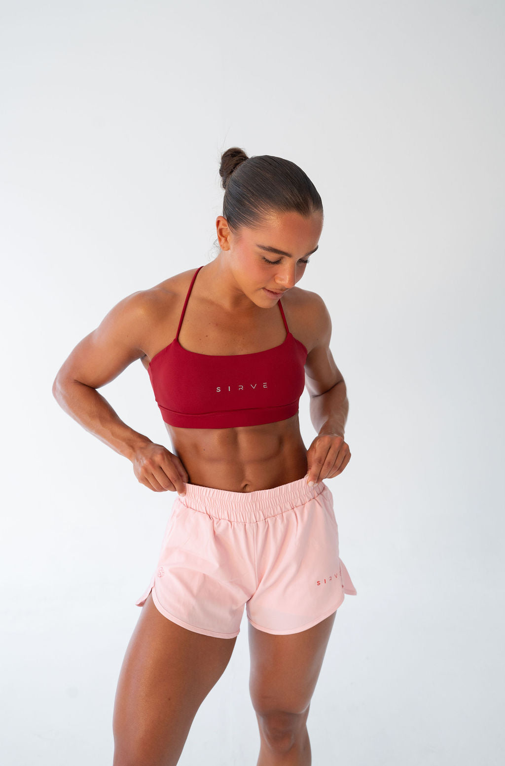 Excels after dark Pro Running shorts in pink