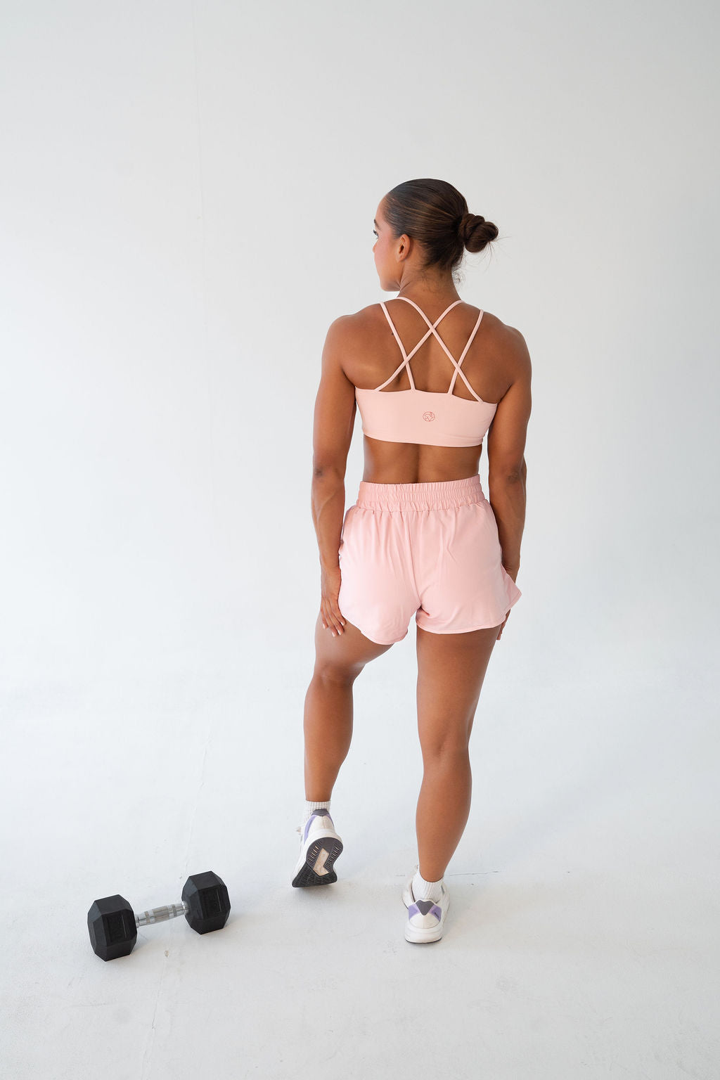 Excel after dark Pro sports bra in pink
