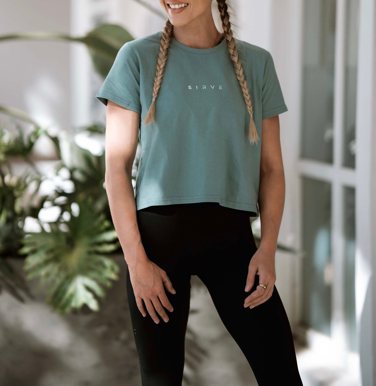 Classic Tee in Sage (Plain back)