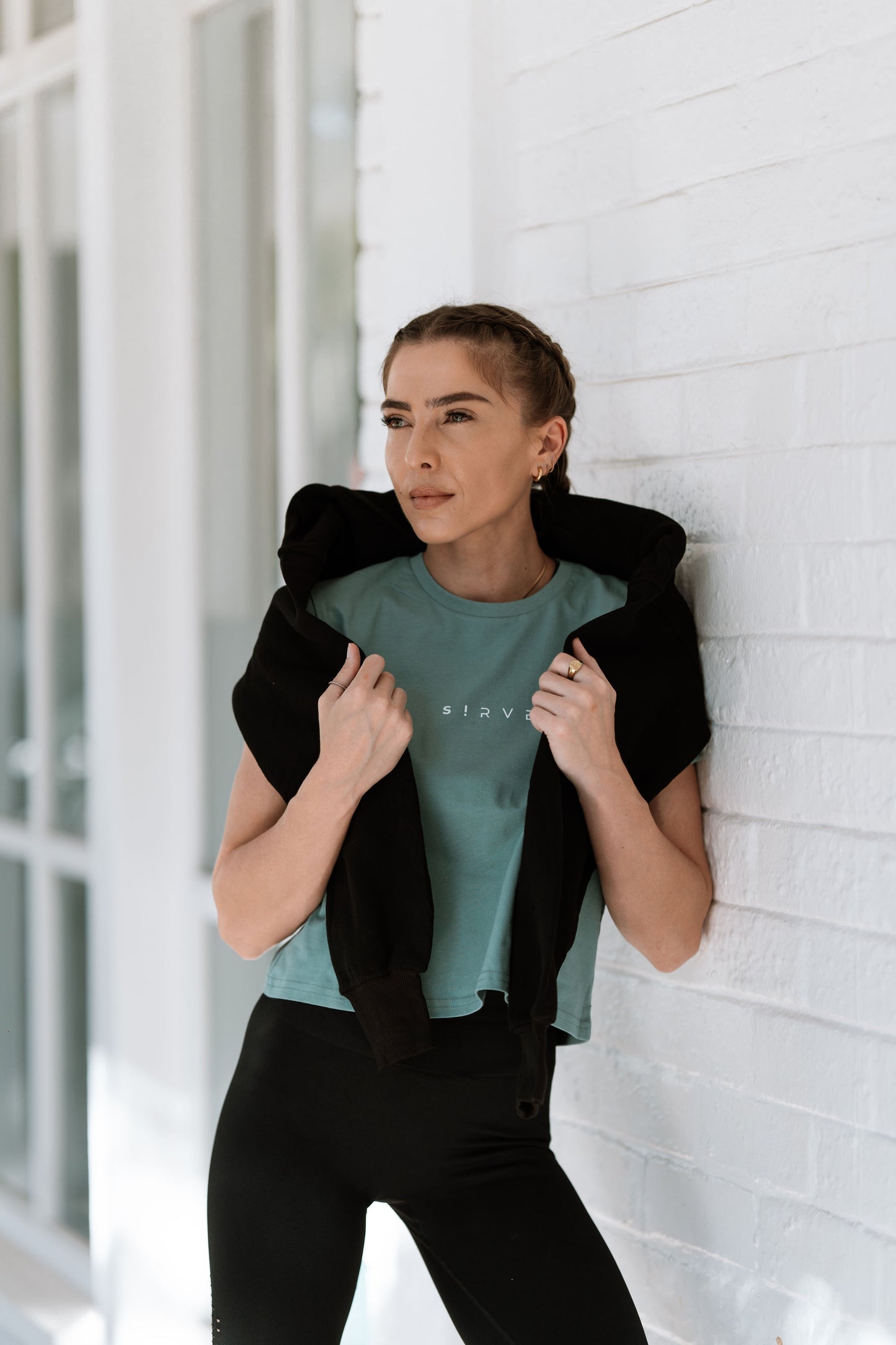 Classic Tee in Sage (Plain back)
