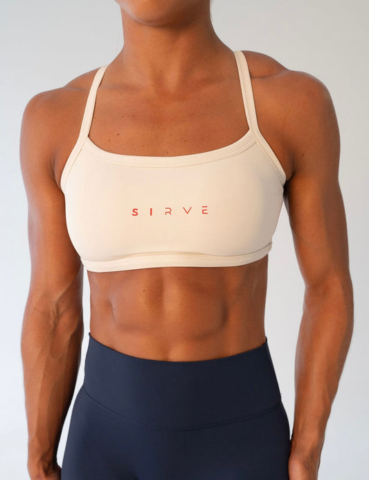 Alea Lux Sports Bra in cream