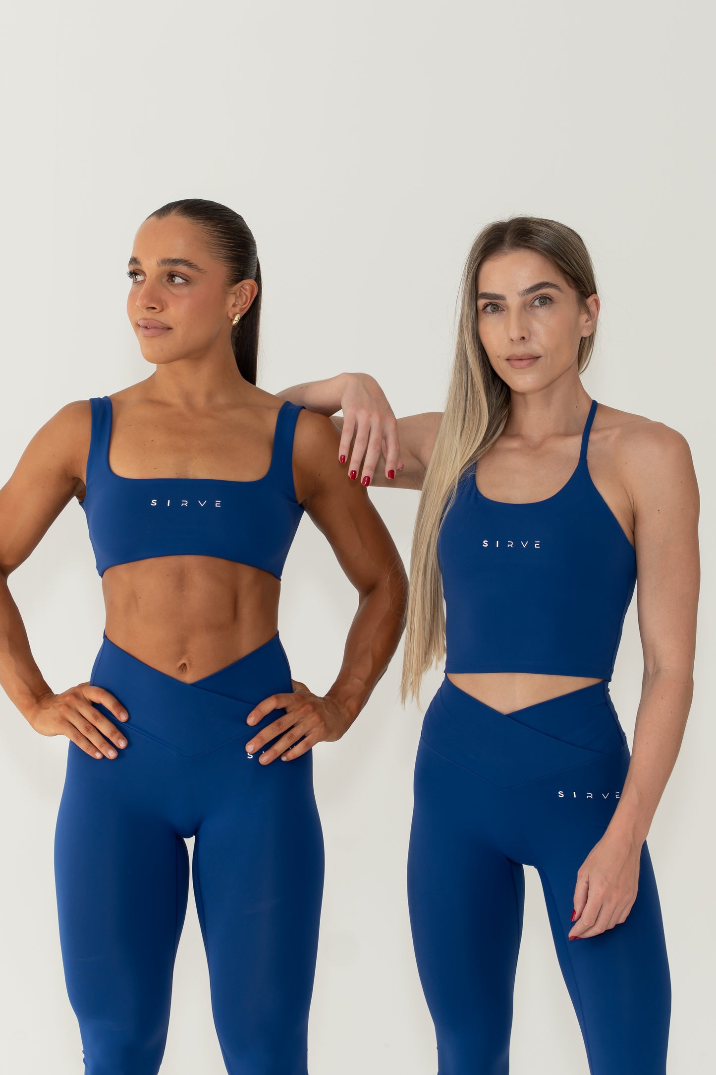 Blue fusion sports bra