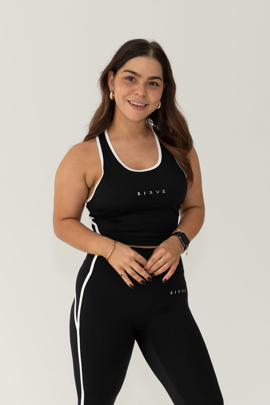 Actively inspired Tank Black and white