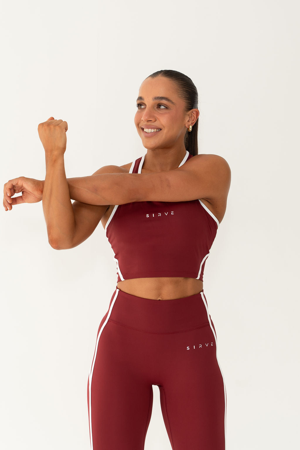 Actively InspiRed Tank in red with white trims