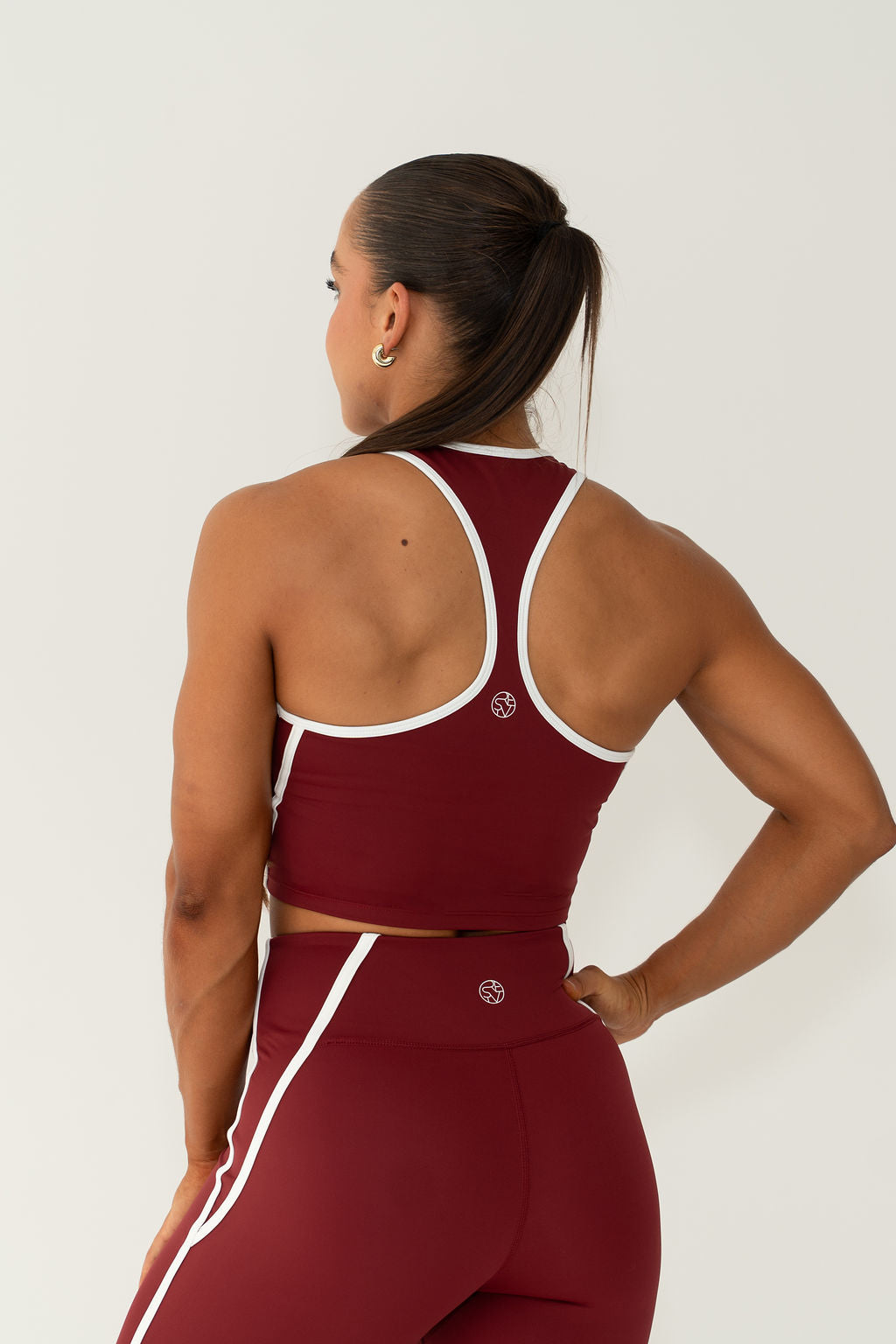 Actively InspiRed Tank in red with white trims