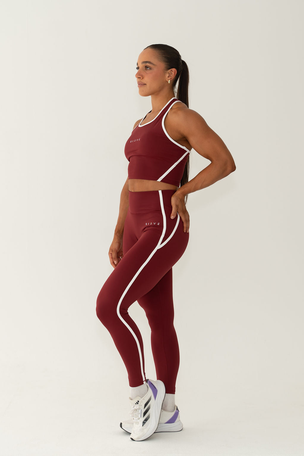 Actively InspiRed Tank in red with white trims